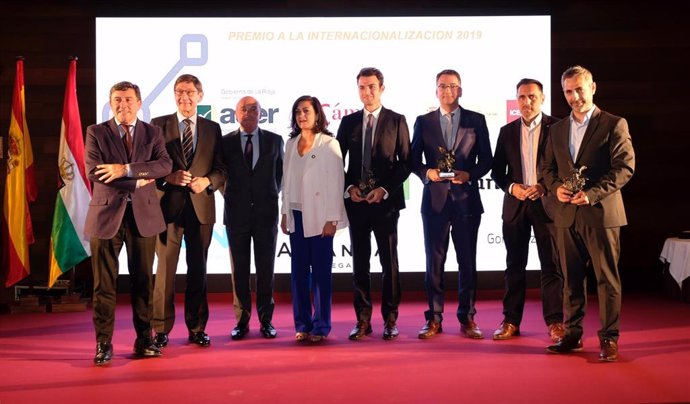 Los premiados en los galardones de la Internacionalización 2019 de la Cámara de Comercio