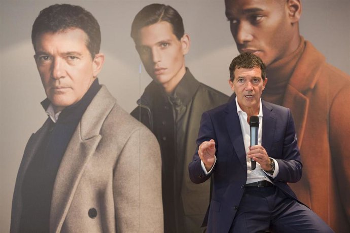 Antonio Banderas en la presentación de la nueva campaña de 'El Corte Inglés'