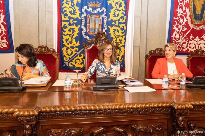 Pleno Ordinario del Ayuntamiento de Cartagena con Castejón y Arroyo al frente