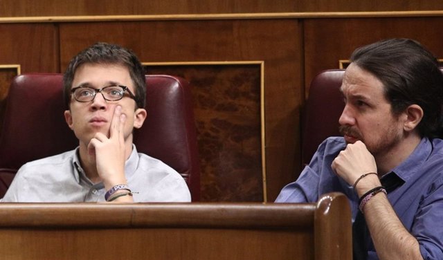 Íñigo Errejón y Pablo Iglesias, de Podemos 