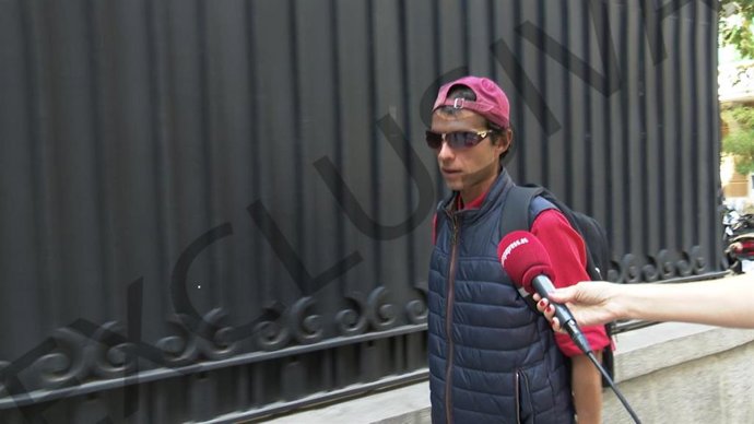 Camilín Blanes, en la salida de su cita con su abogado