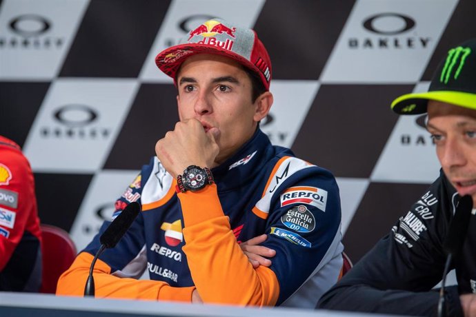 Marc Márquez en rueda de prensa
