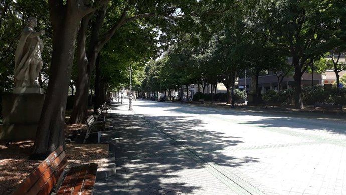 Paseo de Sarasate de Pamplona.
