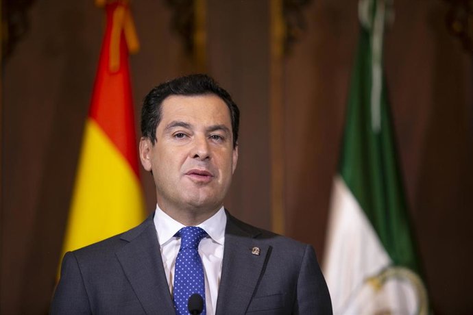 El presidente de la Junta de Andalucía, Juanma Moreno