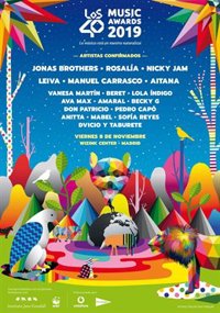 Jonas Brothers, Rosalía, Nicky Jam, Leiva, Manuel Carrasco, Becky G y Aitana actuarán en Los40 Music Awards 2019