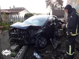 Accidente ferroviario en Llanes