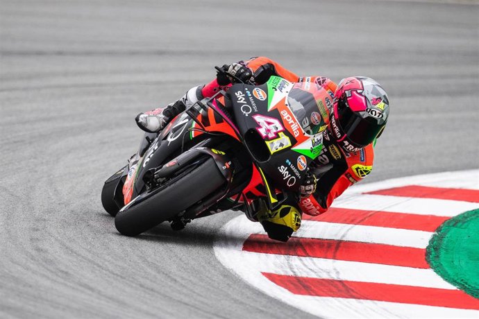 SPAIN, CATALONIA 14 June 2019. Aleix Espargaro of Aprilia during the GP Montser Energy of Catalonia