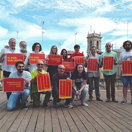 Presentación de la manifestación de la Comissió 9 d'Octubre 2019