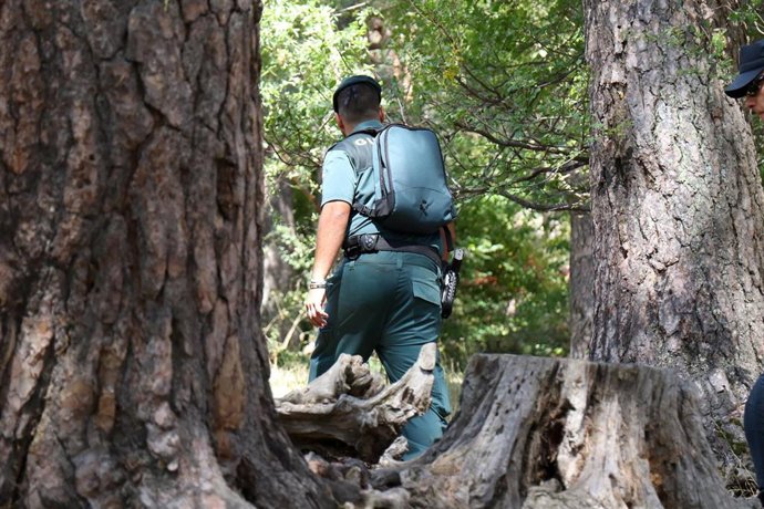 Un agente de la Guardia Civil en un dispositivo de búsqueda, en una imagen de archivo