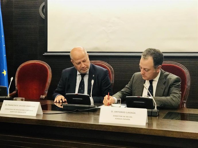 El consejero de Educación y Deporte de la Junta de Andalucía, Javier Imbroda, este jueves en Sevilla