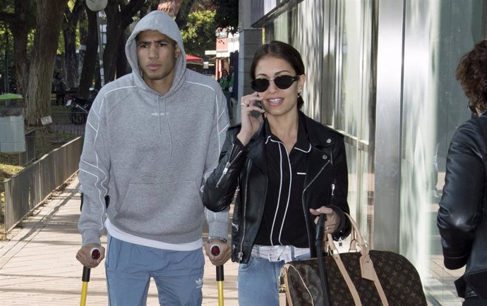 ACHRAF HAKIMI Y HIBA ABOUK, EN UNA FOTO DE ARCHIVO DE EUROPA PRESS