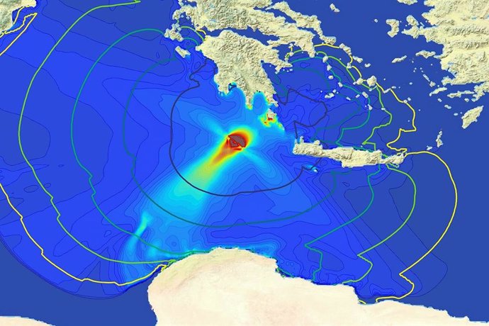 Imagen del Servicio de Tsunamis de la Universidad de Málaga