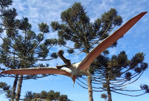 Recreación del pterosaurio Ferrodraco lentoni