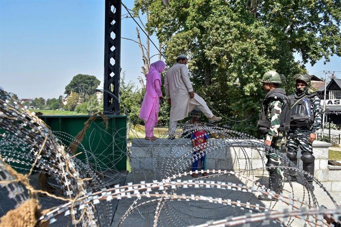 Militares indios en la Cachemira controlada por las autoridades de Nueva Delhi