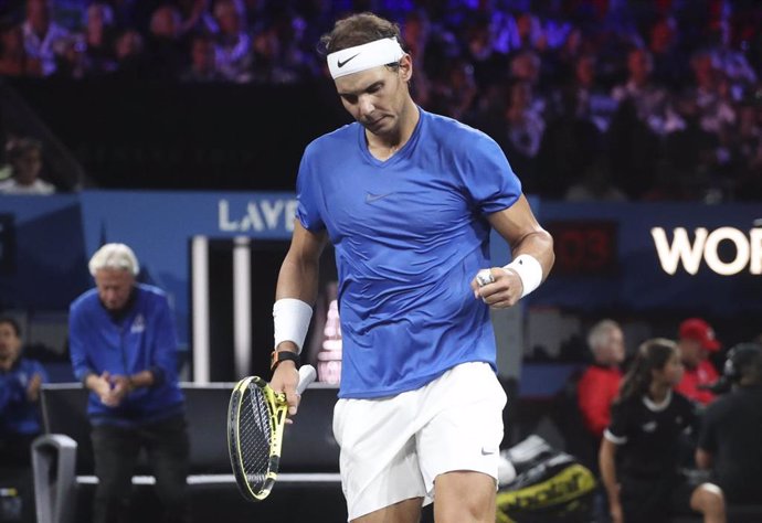 Rafael Nadal Team Europe during the Laver Cup 2019, Europe team against World team, ATP tennis match on September 21, 2019 at Palexpo in Geneva, Switzerland - Photo Laurent Lairys / DPPI