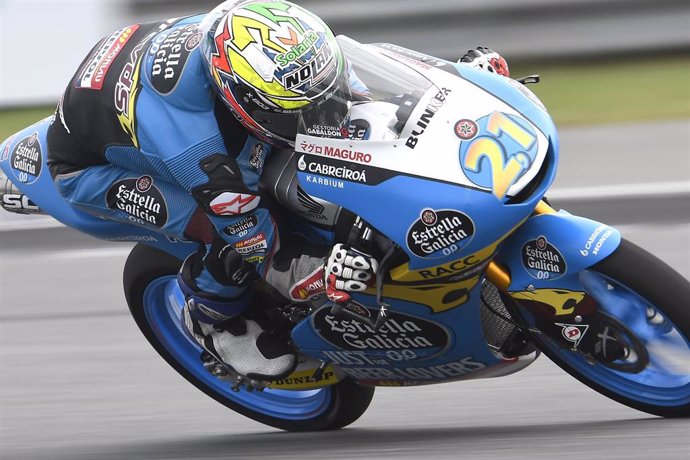 El piloto español de Moto3 Alonso López (Estrella Galicia 0,0) en el GP Tailandia 2019