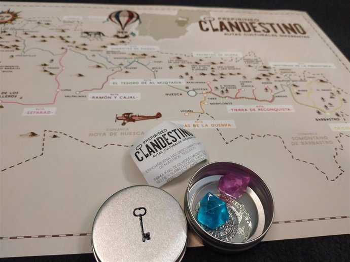 Mapa y tesoro para las rutas de Prepirineo Clandestino