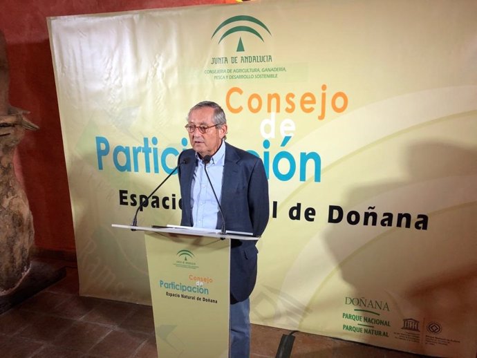 El presidente del Consejo de Participación de Doñana, Miguel Delibes.