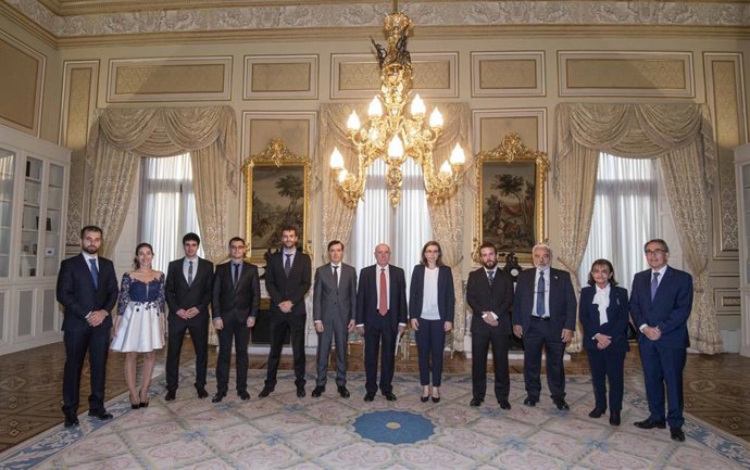 Premiados en los Premios Vicent Caselles de Matemáticas, organizados por la Fundación BBVA y la Real Sociedad Matemática Española (RSME)