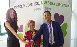 De izquierda a derecha:  la directora de FEDER, Alba Ancochea; la presidenta del Consejo de la RDI, Durhane Wong-Rieger; y el presidente de FEDER, Juan Carrión,