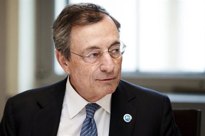 13 September 2019, Finland, Helsinki: Mario Draghi, President of the European Central Bank (ECB), attends the working lunch meeting of the Governors of the euro area NCBs, who attending the informal meeting of ministers for Economic and Financial Affair