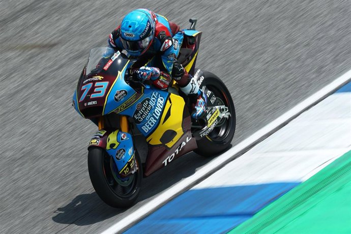El piloto español de Moto2 lex Márquez (Estrella Galicia 0,0 Marc VDS) en el GP Tailandia 2019