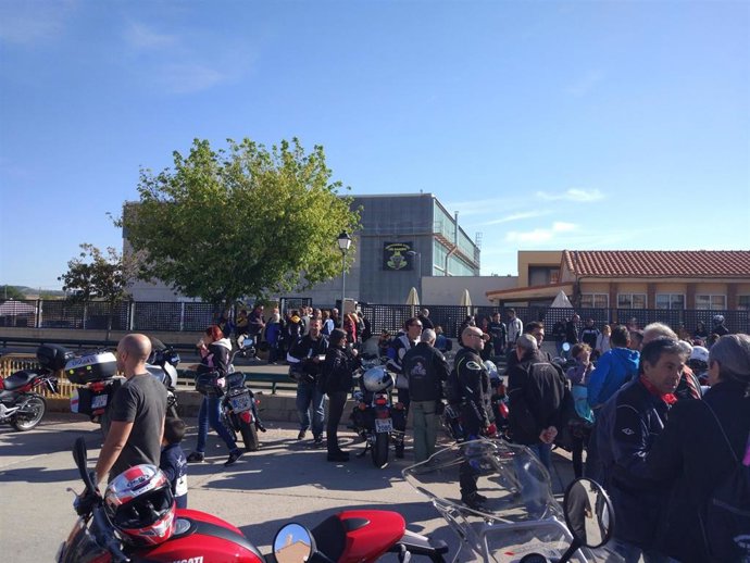 Participantes en la II edición de la concentración motera Los Ranedos, en Renedo (Valladolid).