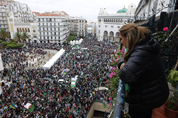 Una manifestación en Argelia para reclamar un cambio en el sistema político del país (archivo)