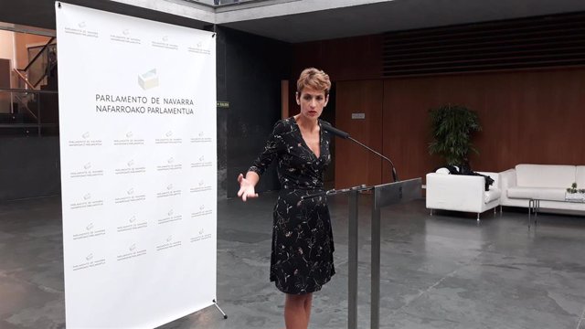 La presidenta de Navarra, María Chivite.