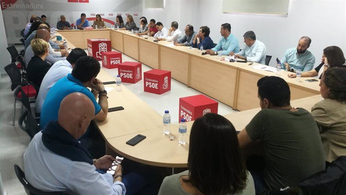Reunión de la Comisión Ejecutiva Regional del PSOE de Extremadura