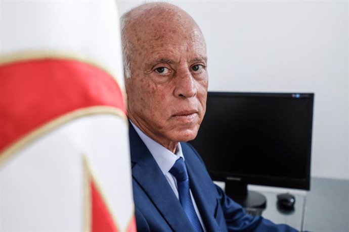 Kais Saied, candidato a presidente de Túnez