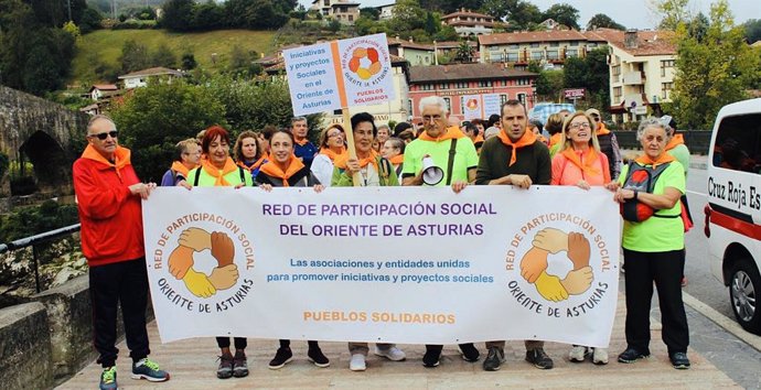 La consejera de Derechos Sociales y Bienestar participa en la marcha organizada por la Red de Participación Social Oriente de Asturias
