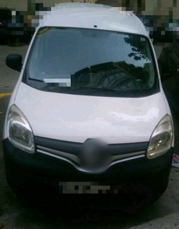 Furgoneta con la que se intentó llevar a cabo el secuestro 