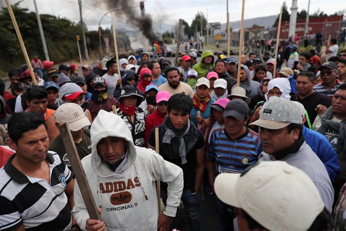 Protestas contra el "paquetazo" de recortes de Lenín Moreno en Ecuador