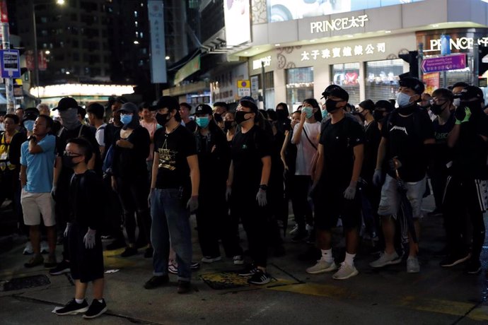 Foto de las protestas de Hong Kong