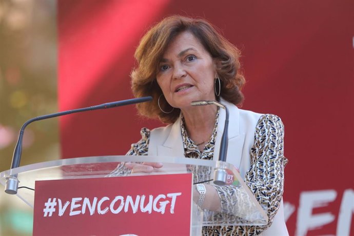 La vicepresidenta del Gobierno en funciones, Carmen Calvo
