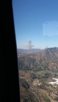Declarado un incendio forestal en Almuñécar (Granada)
