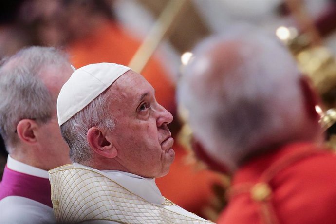 El Papa Francisco, en el acto de nombramiento de trece nuevos cardenales en la Basílica de San Pedro del Vaticano, este 5 de octubre de 2019