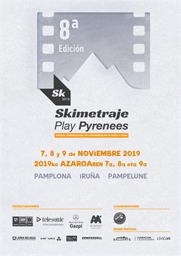 Cartel de de la Octava Edición de Skimetraje Play Pyrenees