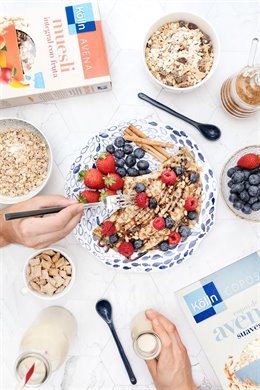 Ejemplo de desayuno con avena