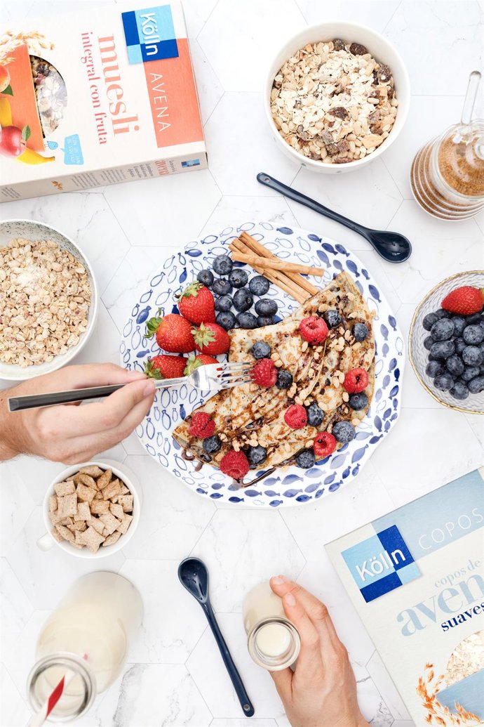 Ejemplo de desayuno con avena