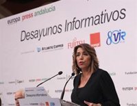 Susana Díaz: La moción de censura a Torra es un "acto electoral" de Cs para "recuperar una bandera" que le dé votos