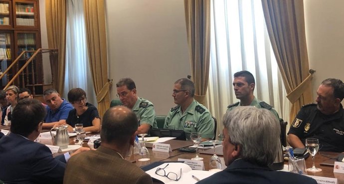 Reunión del Comité de Coordinación de Migración presidido por la subdelegada del Gobierno en Málaga, María Gámez.