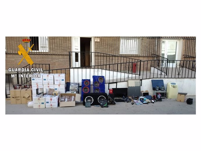 Artículos robados en Noblejas y recuperados por la Guardia Civil
