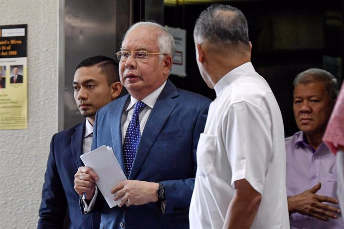 Foto de archivo del exmandatario malasio, Najib Razak en el Tribunal