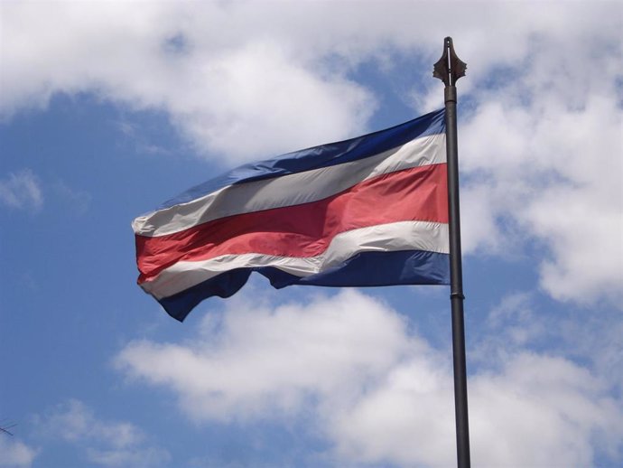 Bandera de Costa Rica.