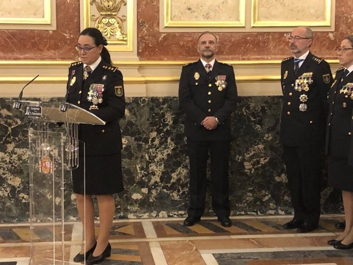 La comisaria del Congreso, en el Salón de Pasos Perdidos