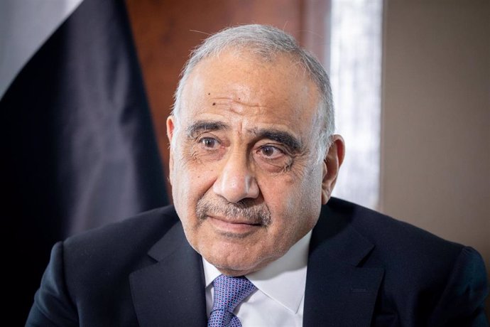 FILED - 30 April 2019, Berlin: Iraqi Prime Minister Adil Abdul-Mahdi speaks during an interview with the the German Press Agency (DPA). Photo: Kay Nietfeld/dpa