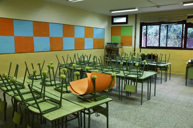 Aula de Primaria del Colegio de Educación Infantil y Primaria (CEIP) Joaquín Costa de Madrid.