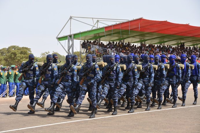 Gendarmes del equipo de intervención en Burkina Faso